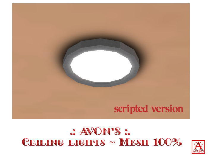 .: AVON'S :. Ceiling lights (scripted version) - Mesh