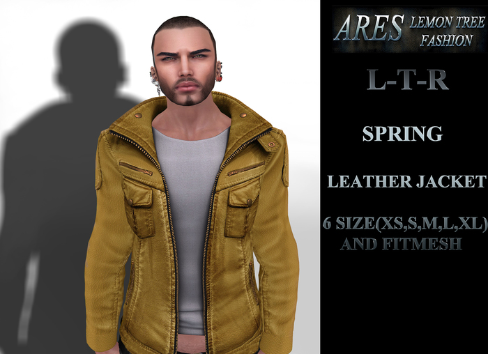 [L-T-R] Spring Yellow Leather Jacket / White shirt