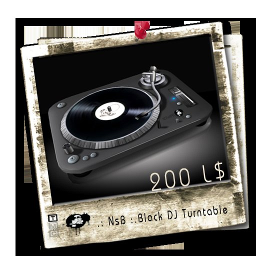 .: NsB :. Black DJ Turntable