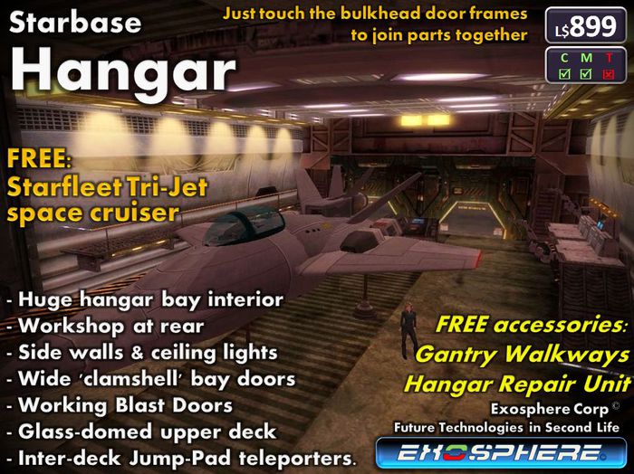 Starbase Hangar [29 prims]