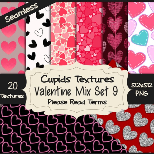 *Cupids Textures * 20 VALENTINE MIX SET 9