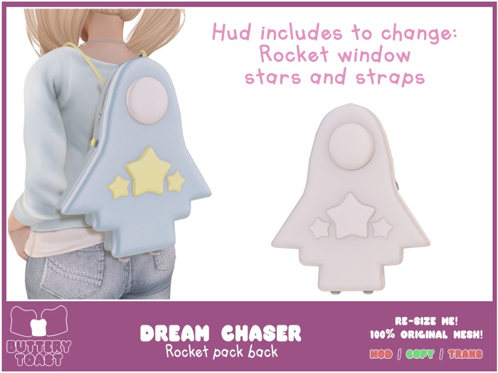 -Buttery Toast- Dream Chaser - White