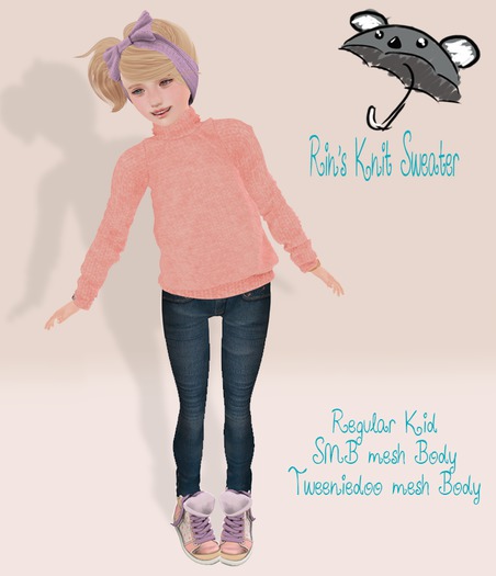 !K*K! Rin Sweater Pink Salmon