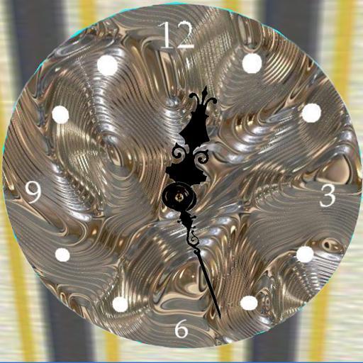 Modern Round Metal King Clock