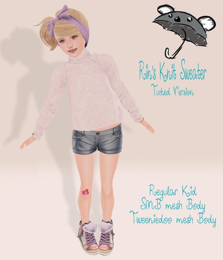 !K*K! Rin Sweater Pink Salmon