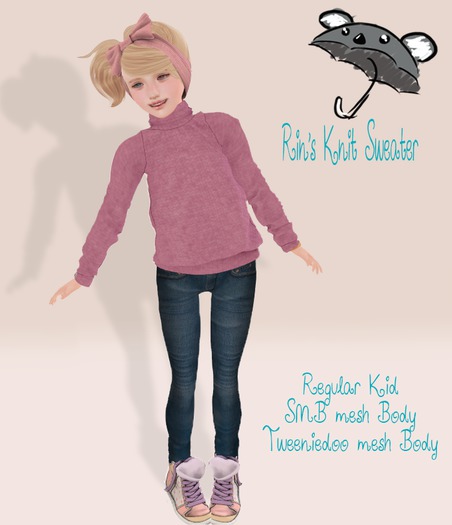 !K*K! Rin Sweater Pink Salmon