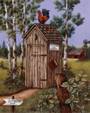 outhhouse w rooster picture. modify and copy =)