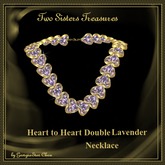 Heart to Heart Double Lavender Necklace