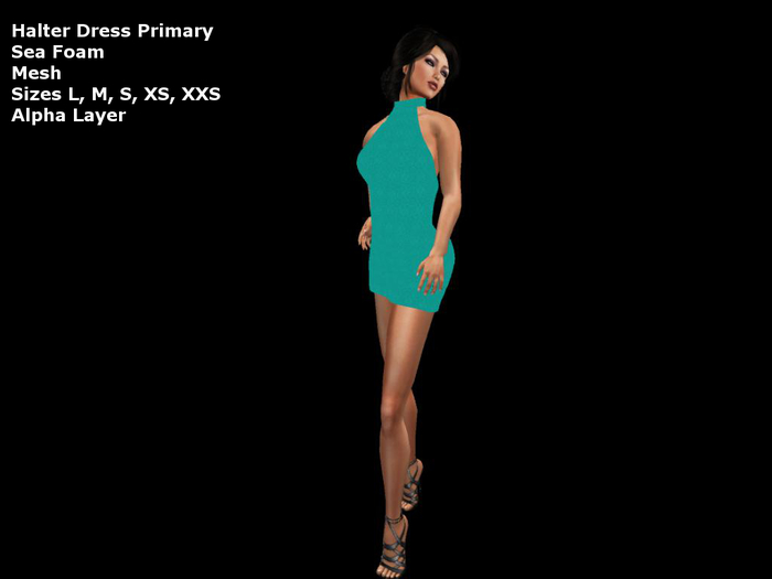 Halter Dress Sea Foam