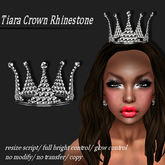 Tiara Crown Rhinestone Platinum       -RYCA-