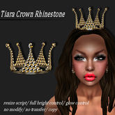 Tiara Crown Rhinestone Gold       -RYCA-