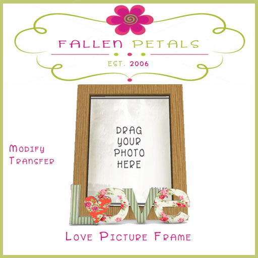 Love Frame Floral Stripes