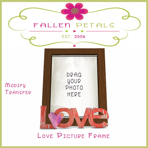 Love Frame Floral Stripes