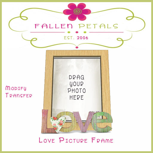 Love Frame Floral Stripes