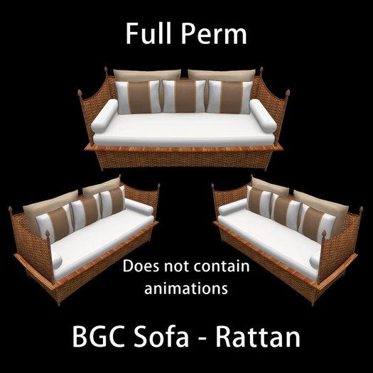 BGC Sofa - Rattan
