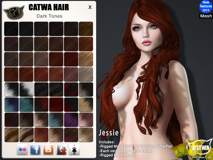 CATWA HAIR Jessie [Darks]