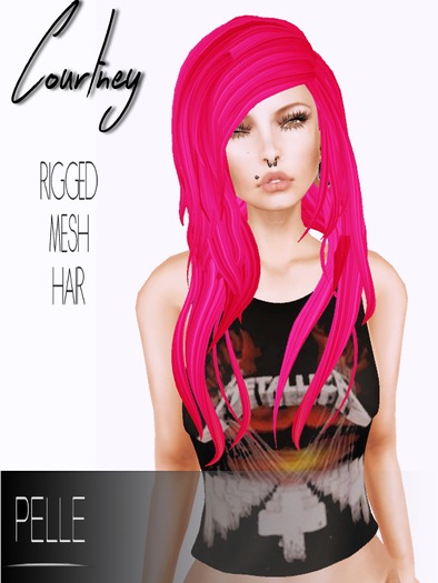Pelle - COURTNEY RIGGED MESH HAIR PINK
