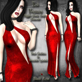 ~Black Arts~La Femme Rigged Mesh Dress Red