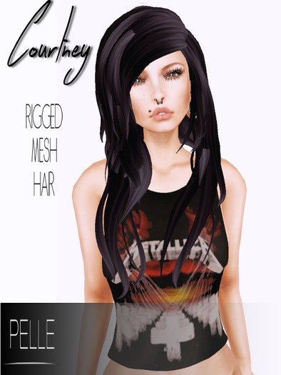 Pelle - COURTNEY RIGGED MESH HAIR BLACK