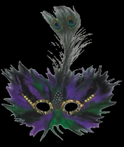 *Goddess* Purple Feather Mask