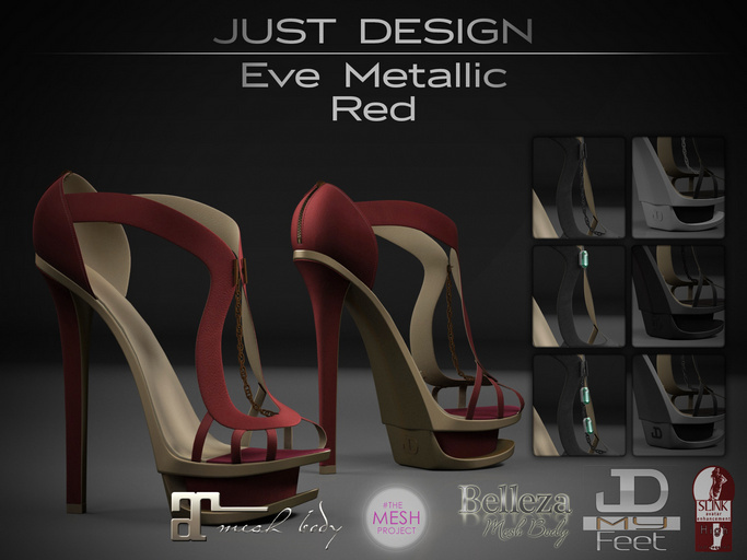 JD - Eve Metallic Red - for Belleza/Maitreya/TMP/SLink