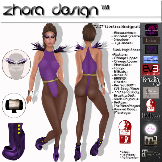 *ZD* Electra Outfit Purple