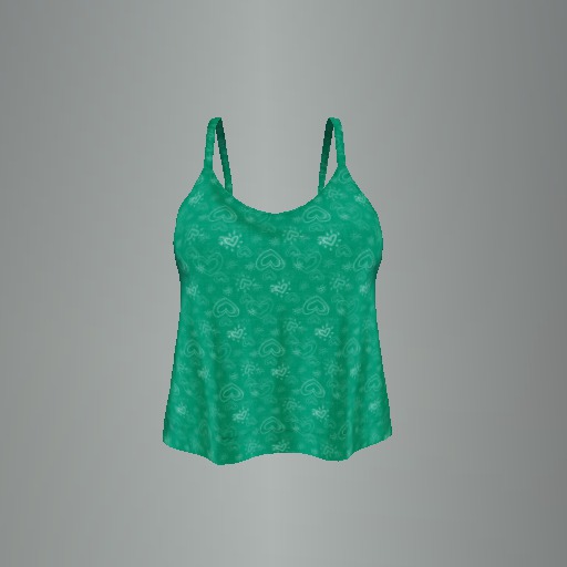 Green Valentine Mesh Top box