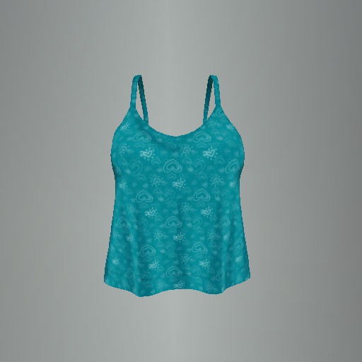 Aqua Valentine Mesh Top box