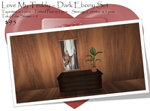 Love My Teddy Set - Dark Ebony