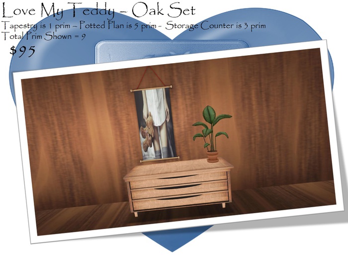 Love My Teddy Set - Oak