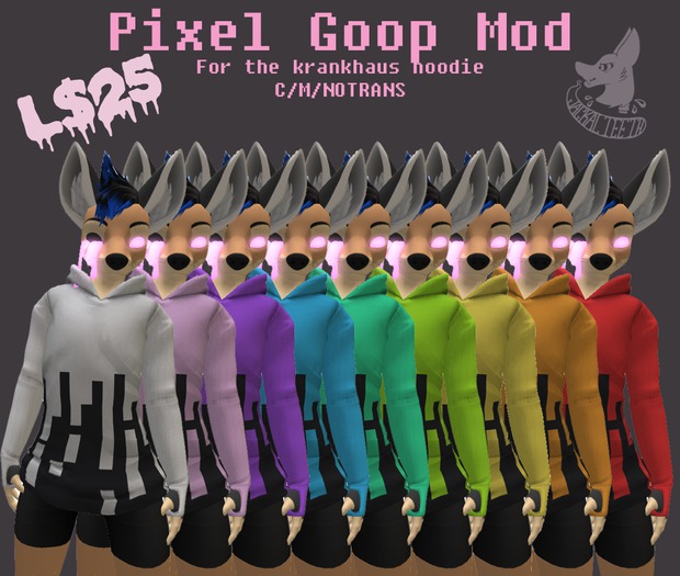 Pixel Goop Hoodie Mod for the krankhaus Avatar 2.0 Hoodie