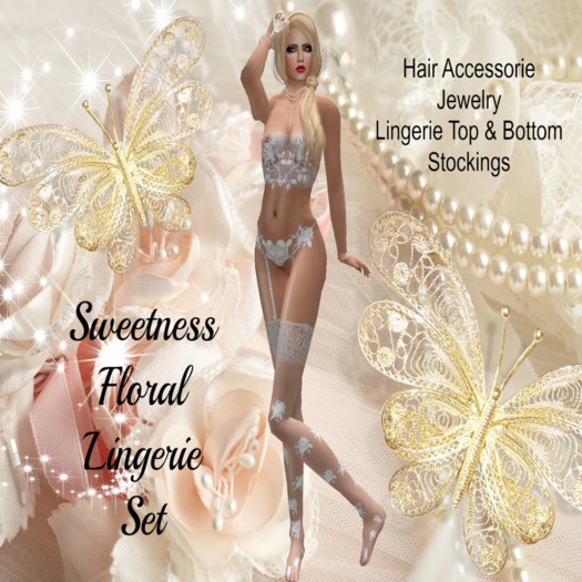 Sweetness Floral Lingerie Set