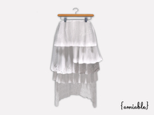 {amiable}Mesh Mixtulle Lace Skirt_White