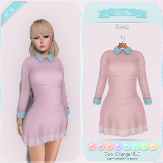 A&CO-Chloe Laced Mini Shirt-Lights-All with HUD