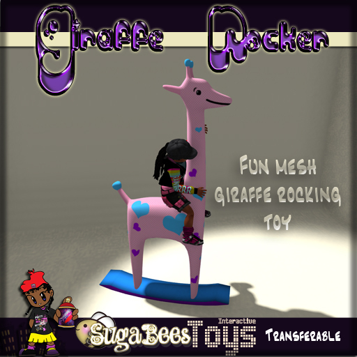 [SugaBees] [LIFE/LM/XL] Giraffe Rocker - Hearts
