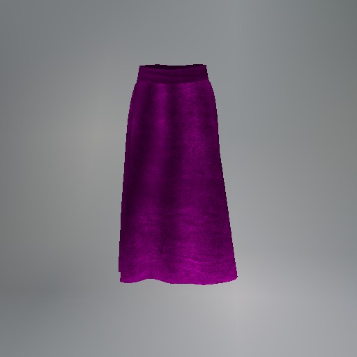 Pink Denim Mesh Maxiskirt