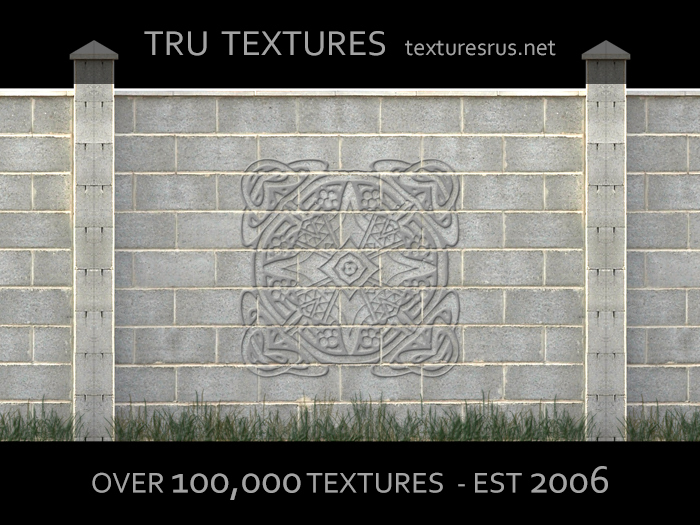 Second Life Marketplace - 11337: 16 x Seamless Stone Fence Plain ...