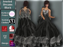 [TKS] Basics - Jeweled Dreams Gown Black