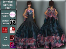 [TKS] Basics - Jeweled Dreams Gown Blue