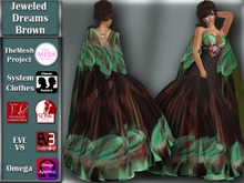 [TKS] Basics - Jeweled Dreams Gown Brown