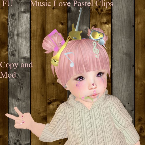 ..:FU:.. Music Love Clips Pastel