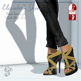 Entice -Elizabeth Heels - Slink High - Black & Gold