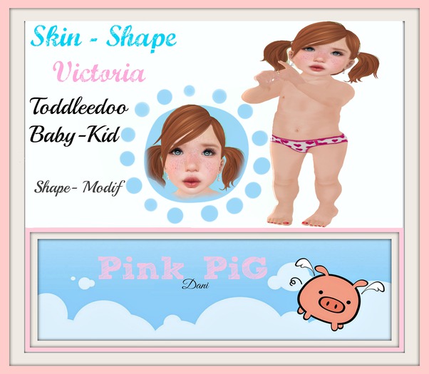 Pink Pig Dani My Little Shop/Skin-Shape-Victoria