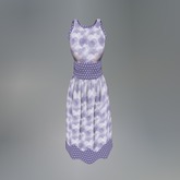 Purple Dotty Mesh Dress