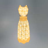 Yellow Dotty Mesh Dress