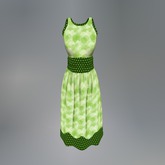 Green Dotty Mesh Dress
