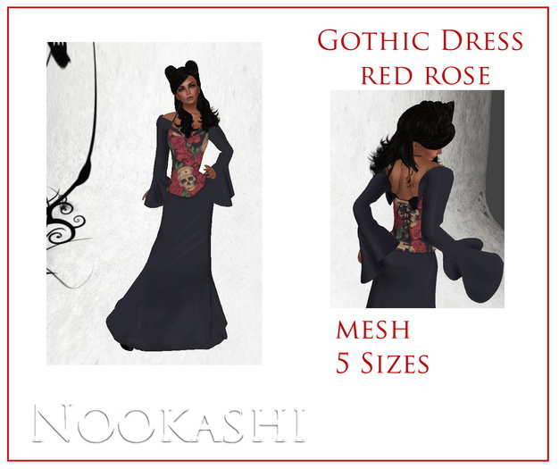 item6 Gothic dress red