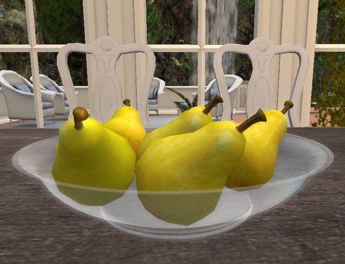 Pear Glass Bowl