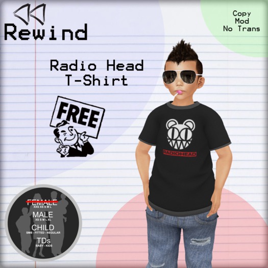 #Rewind - T-Shirt - RadioHead (Boxed)