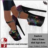 .::DS::.  Rainbow Stars n Kisses Slink Shoes